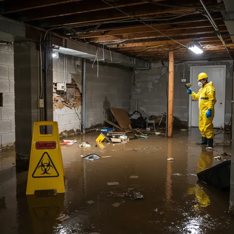 Flooded Basement Electrical Hazard in Lancaster, SC Property